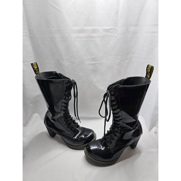 Dr. Martens Shoes - Dr. Martens Women's Dee Limited Edition Diva Collection 14-Eye Black US 7 L UK 5
